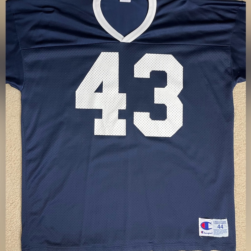 Vintage Champion Penn State Nittany Lions #43 Football Jersey Mens Sz 44 Large